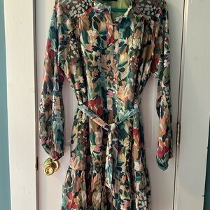 Floral Multicolor Women's Dress